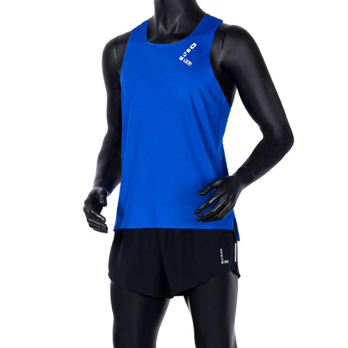 Men's Zero-Resistance Marathon Backless Vest - Solid Color Running Sports Training Competition Lightweight Quick-Drying Mesh Sleeveless Track Suit
