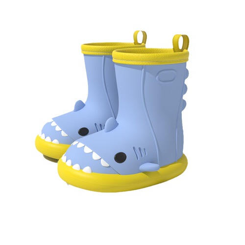 CHEDOIR official genuine Little Shark children's rain boots boys and girls baby rain boots non-slip children's water shoes