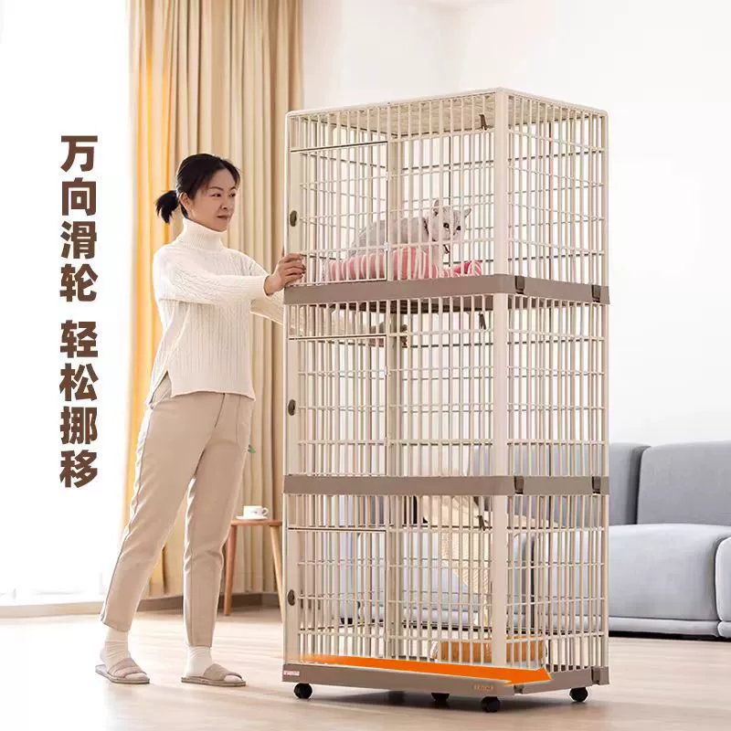 Оригинальная оптовая продажа: трехэтажная кошачья вилла Alice, клетка для кошек, домик для кошек, двухэтажная клетка для собак и кошек из смолы.