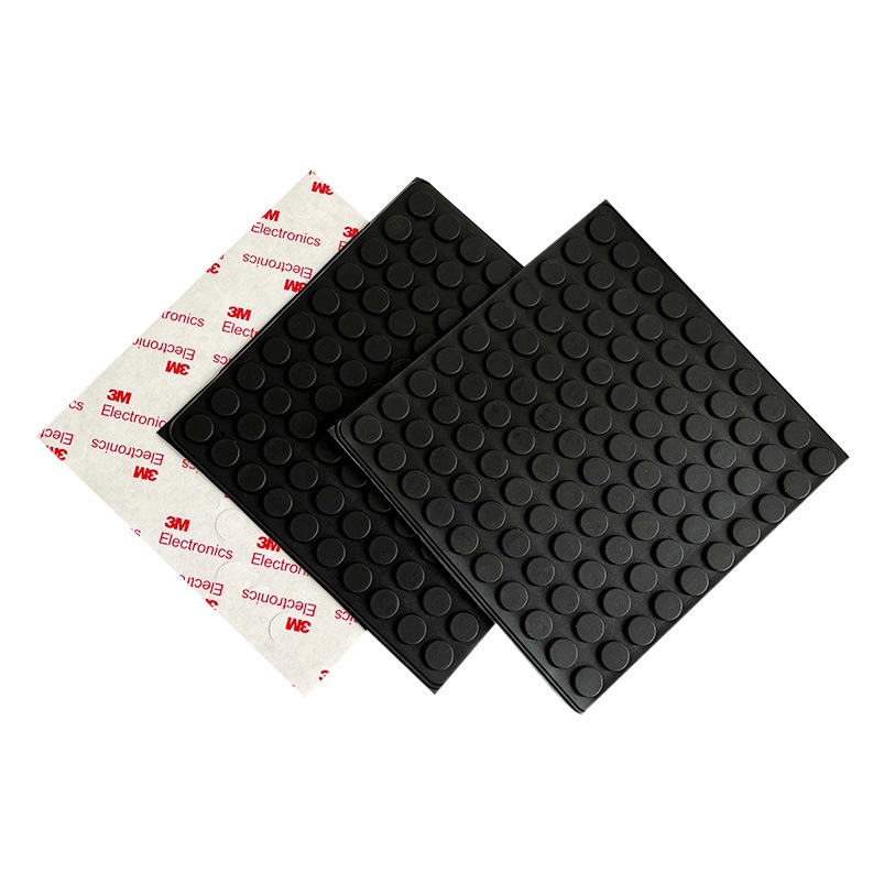 Granos anticolisión para el hogar Alfombrilla de silicona cilíndrica negra Manija de la puerta Pegatina de silicona silenciosa Alfombrilla de silicona antideslizante para muebles