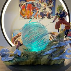 ドラゴンボールの手作り布欧vs孫悟空対戦モデル像亀派気功カラーボックス置物プレゼント卸売り