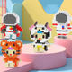 Compatible with Lego Micro-particle Building Blocks Blind Box Cartoon Doll Kidsren's Educational Assembled Street Stall Cross-border Toy Wholesale