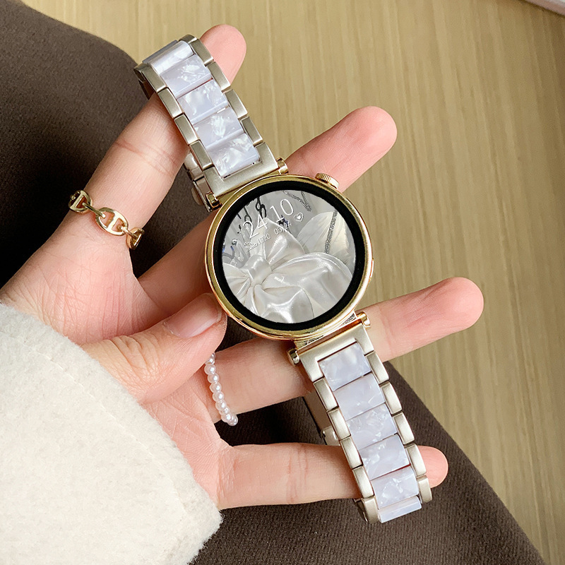 Suitable for Huawei Watchgt4/5 Watch Strap Metal Resin 41mm Watch Watch4 Watch Strap Gt3 Women's Model Suitable for Huawei Watchgt4/5 Watch Strap Metal Resin 41mm Watch Watch4 Watch Strap Gt3 Women's Model