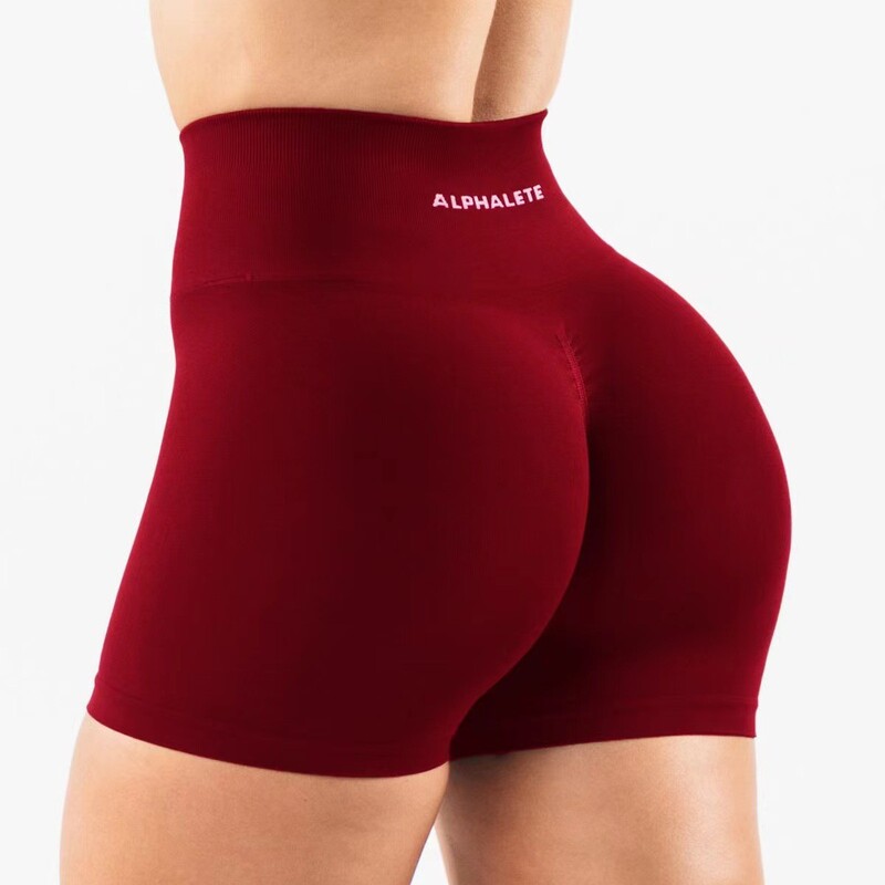 Alphaete Alpha Fitness Leggings Women's Gym Sports Tight Running Shorts Hip Trousers