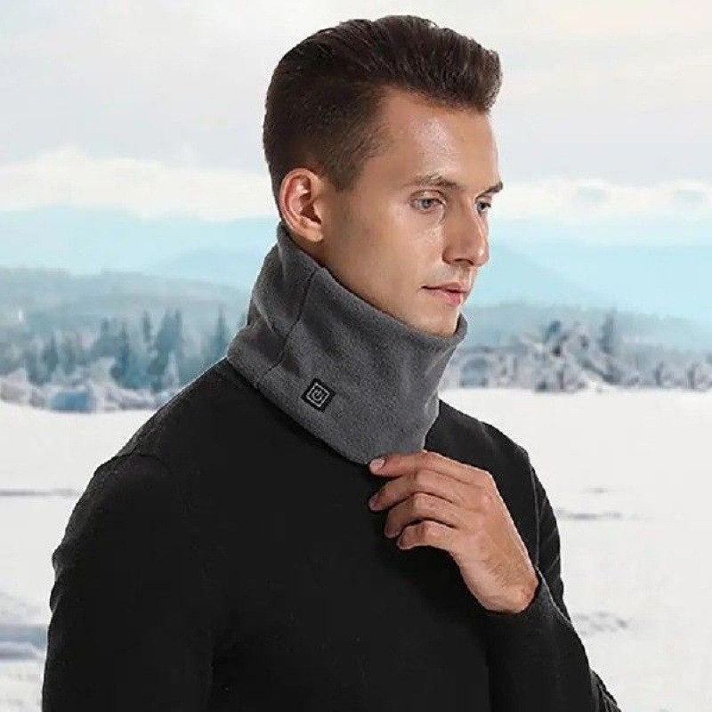 Sciarpa elettrica riscaldata a 3 velocità USB, fascia riscaldante per il collo invernale_voghion.com