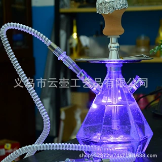 塑料水烟壶跨境货源水烟厂家亚克力水烟壶成品套装hookah shisha