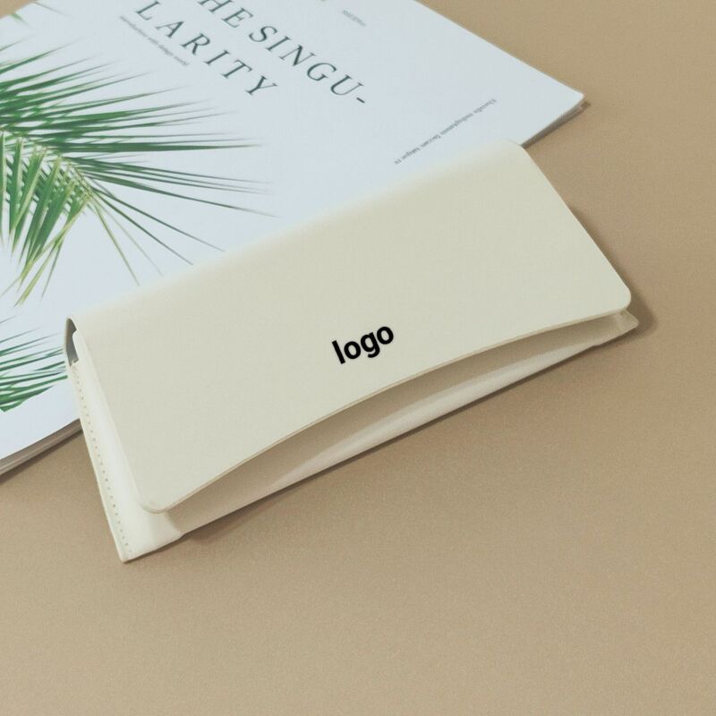 Glasses Case, Sunglasses Bag, Simple Glasses Pouch, Soft Leather Storage Box, Magnetic Buckle, Solid Color, High-End Feel, Large Capacity Glasses Case