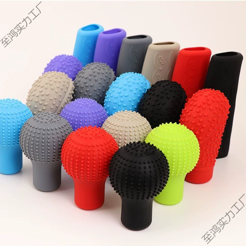 Крышка переключения передач автомобиля, силиконовый защитный чехол, крышка ручного тормоза автомобиля, крышка шестерни, комплект силиконовых рычагов переключения передач