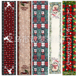 跨境新款圣诞节主题桌旗氛围布置桌布聚餐桌旗圣诞桌旗派对装饰