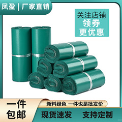 厂家批发PE塑料彩色快递袋新料绿色物流中转打包袋袋子跨境专供