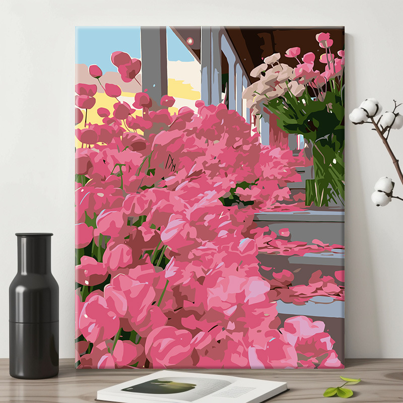 40 × 50 pintura al óleo digital color paisaje pintura pintada a mano relleno de color para niños curado fábrica de pintura decorativa al por mayor