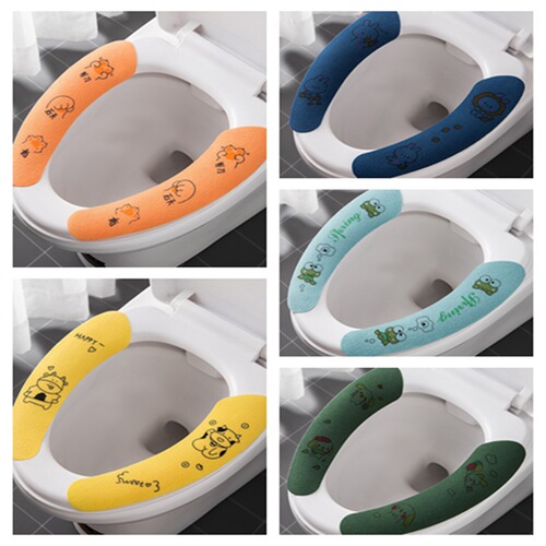 Adhesive toilet pad, absorbent toilet pad, velvet summer toilet cover, washable toilet sticker, portable toilet cover
