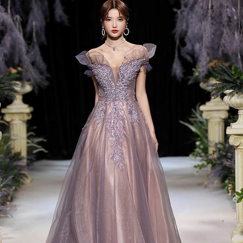 Vestido de noche para mujer 2026, nuevo modelo de verano, ajustado, estilo hada, elegante, resistente, para anfitriona, celebridades, vestido largo para fiesta anual