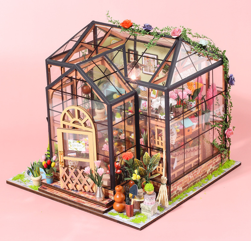 跨境批发制作裁缝店小房子微缩场景手工diy迷你小屋建筑模型玩具|undefined
