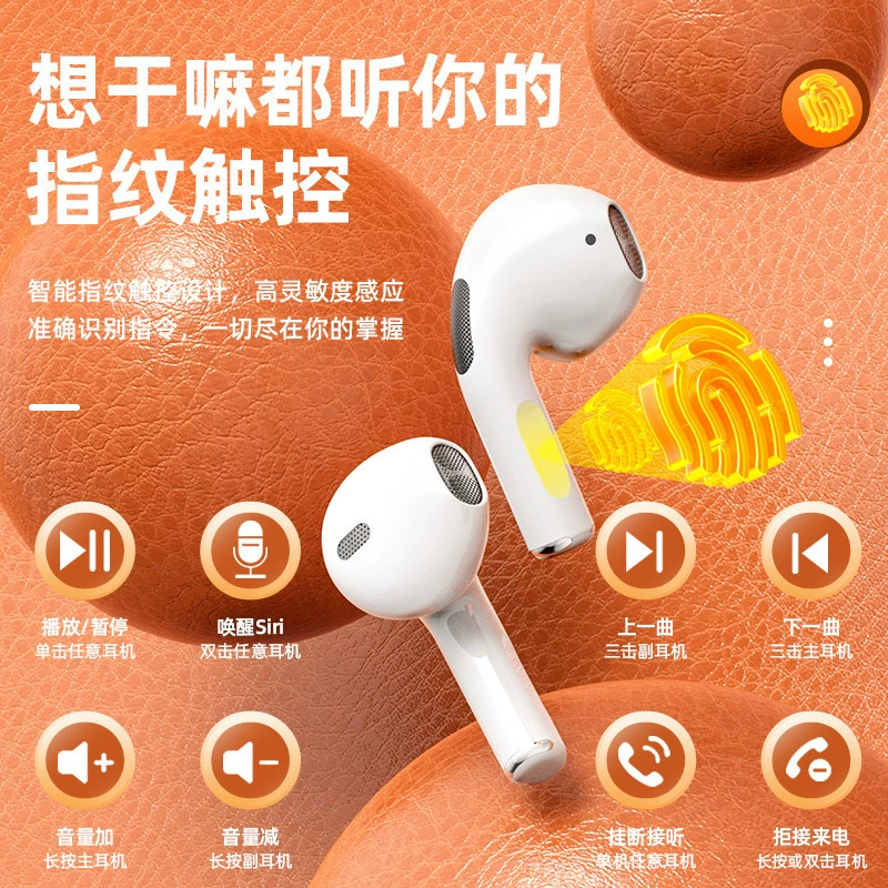 Беспроводная Bluetooth-гарнитура Pro4, TWS внутриканальная, шумоподавление, ультра-длительный срок службы батареи