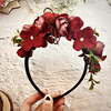 Christmas Mori female antlers hair hoop immortal festive jewelry elk hair clip plush hair card flower elves hair hoop