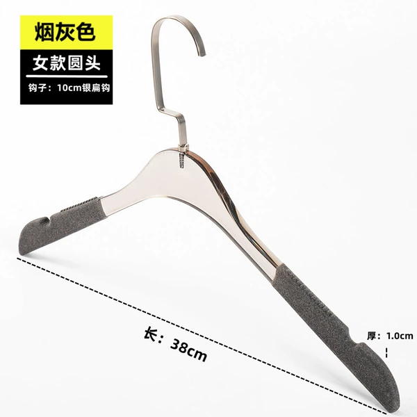 Soot flocking-women's round head [10cm silver flat hook]