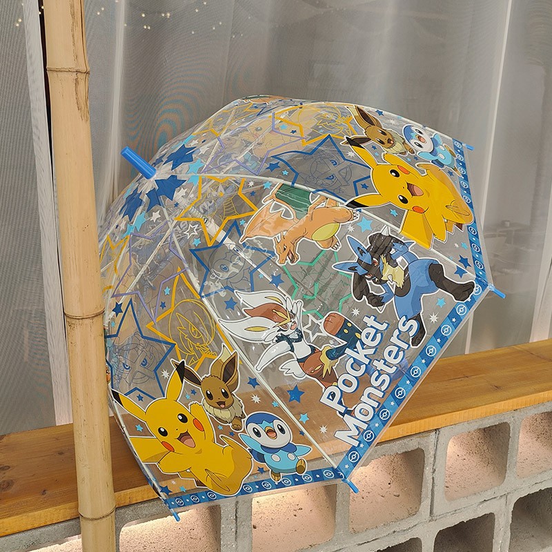 儿童卡通雨伞幼儿园小学生黑胶晴雨两用长柄男女孩带防水套3-10岁