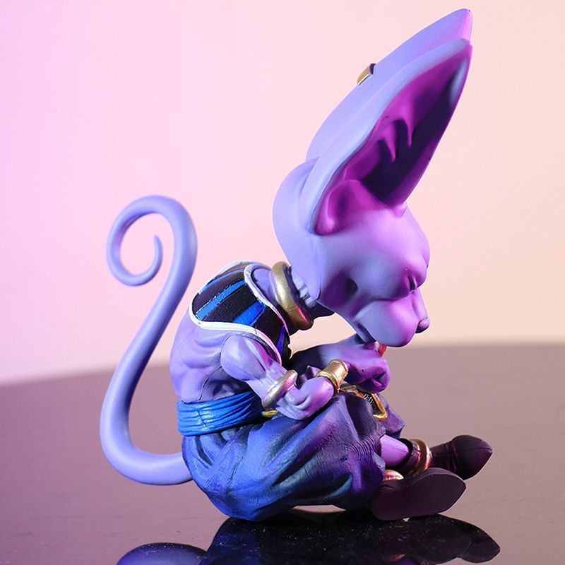 スーパーサイヤ人GK破壊神のエラのビルスの座り方のフィギュアの人形の置物|undefined