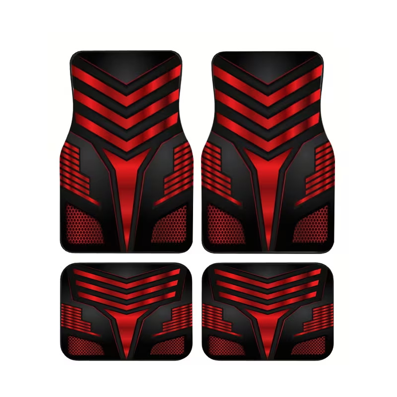 Amazon Temu Dropshipping 3D Visual Crystal Velvet Car Floor Mats, Stain-Resistant, Wear-Resistant, Easy-Care Floor Mat Set of Four