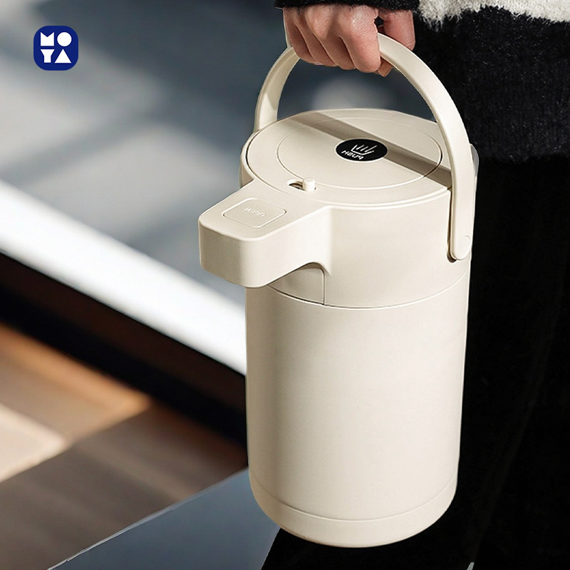 按压式热水壶2.5L户外大容量暖壶家用保温壶会议室办公可手提茶壶
