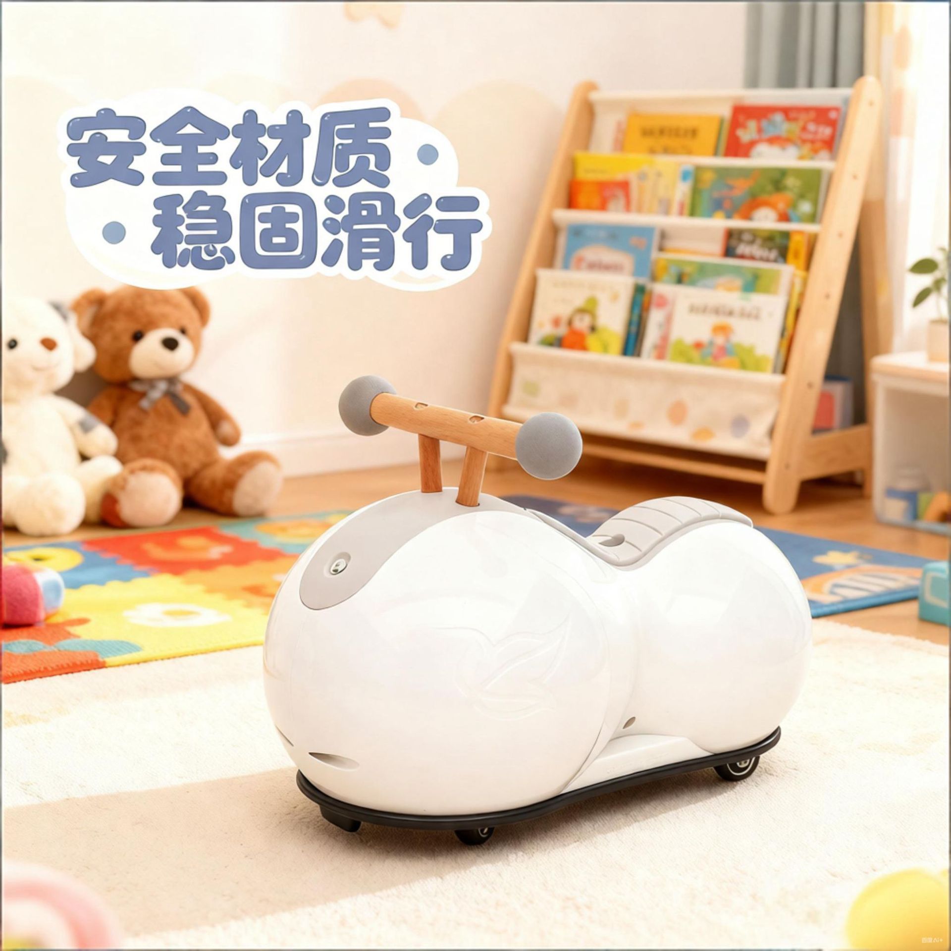 Peanut Yo-Yo Car 1-3 Years Old Male and Female Baby Kidsren's Twist Car First Birthday Gift Yo-Yo Car Balance Car