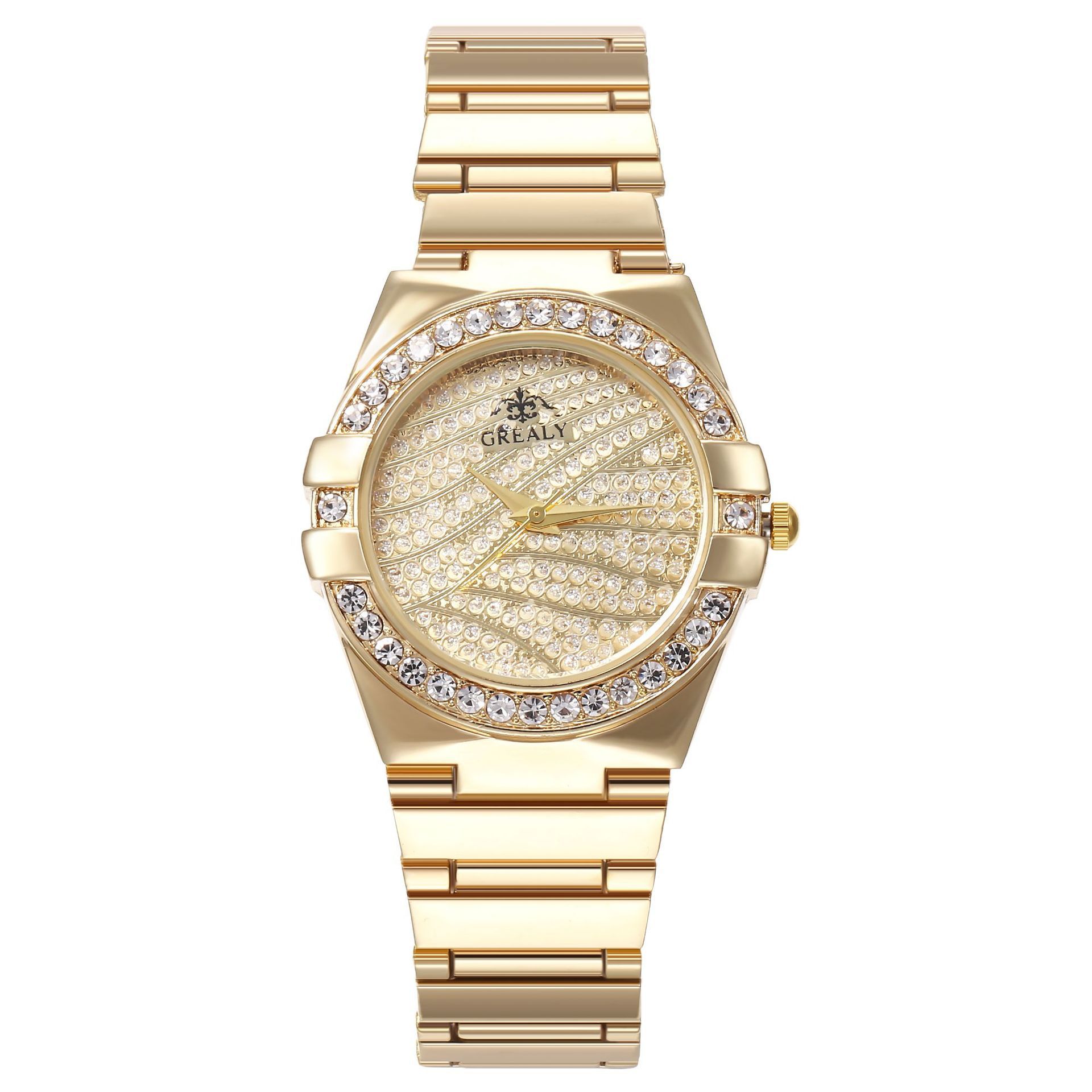 womens watch starstudded diamond watch fashion diamond stainless steel strap quartz watchpicture2