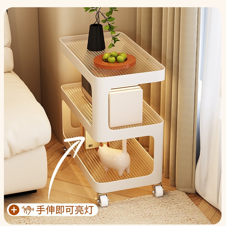 Simple B&B Sofa Side Table Movable Mini Coffee Table Hotel Rental House Bedroom Small Table Bedside Table