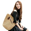 Brand straw beach one-shoulder bag for leisure, shoulder bag