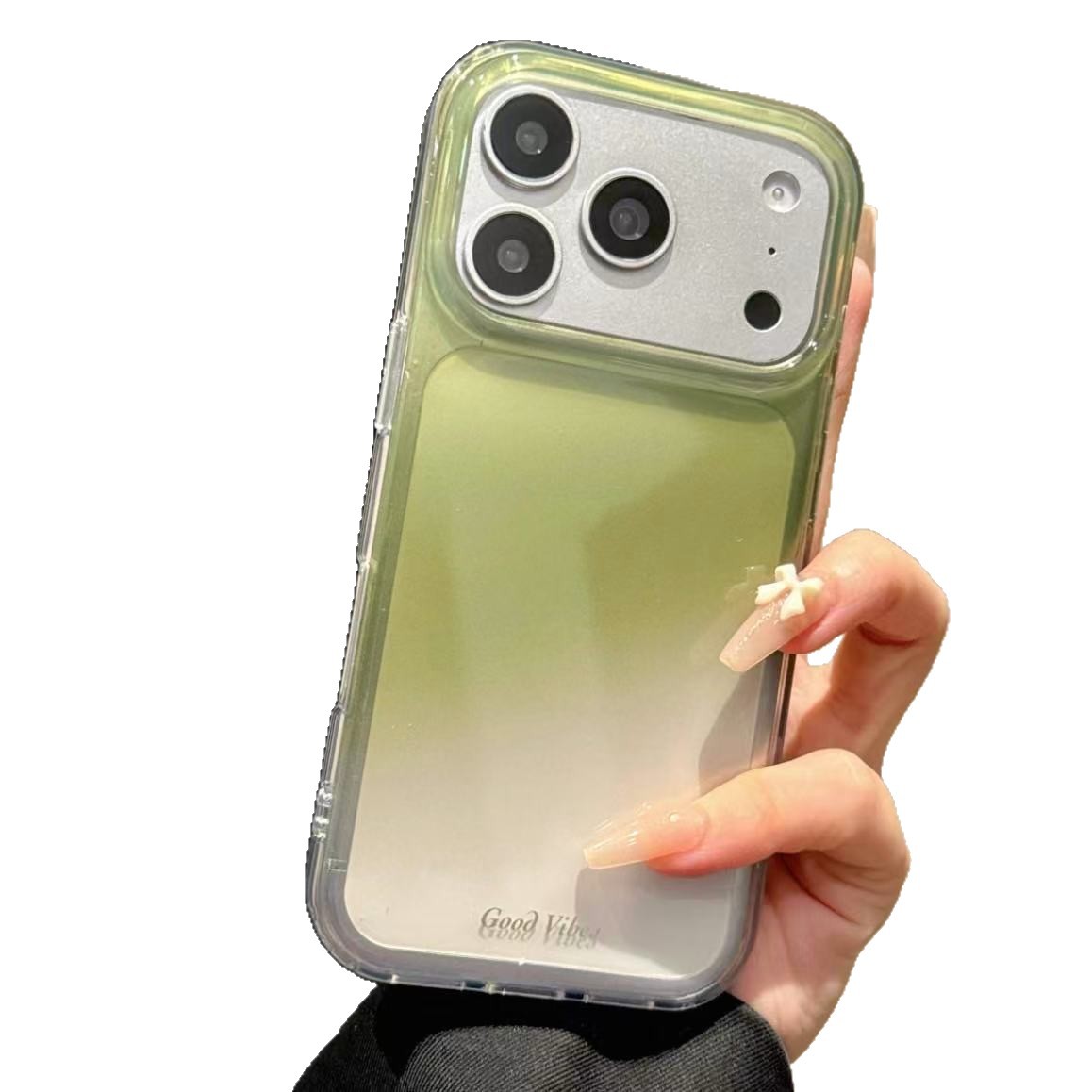 Transfronterizos iPhone17pro Teléfono de aluminio teñido gradiente de doble capa IMD nuevo Apple 15 protector a prueba de caídas