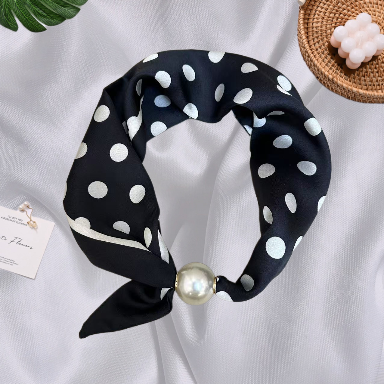 Colar de pérolas de luxo com fecho magnético para mulher_voghion.com