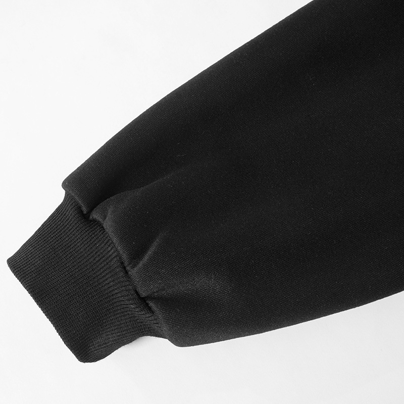 Trendy Skeleton Rhinestone Loose Hooded Sweatshirt Top Women Autumn Winter