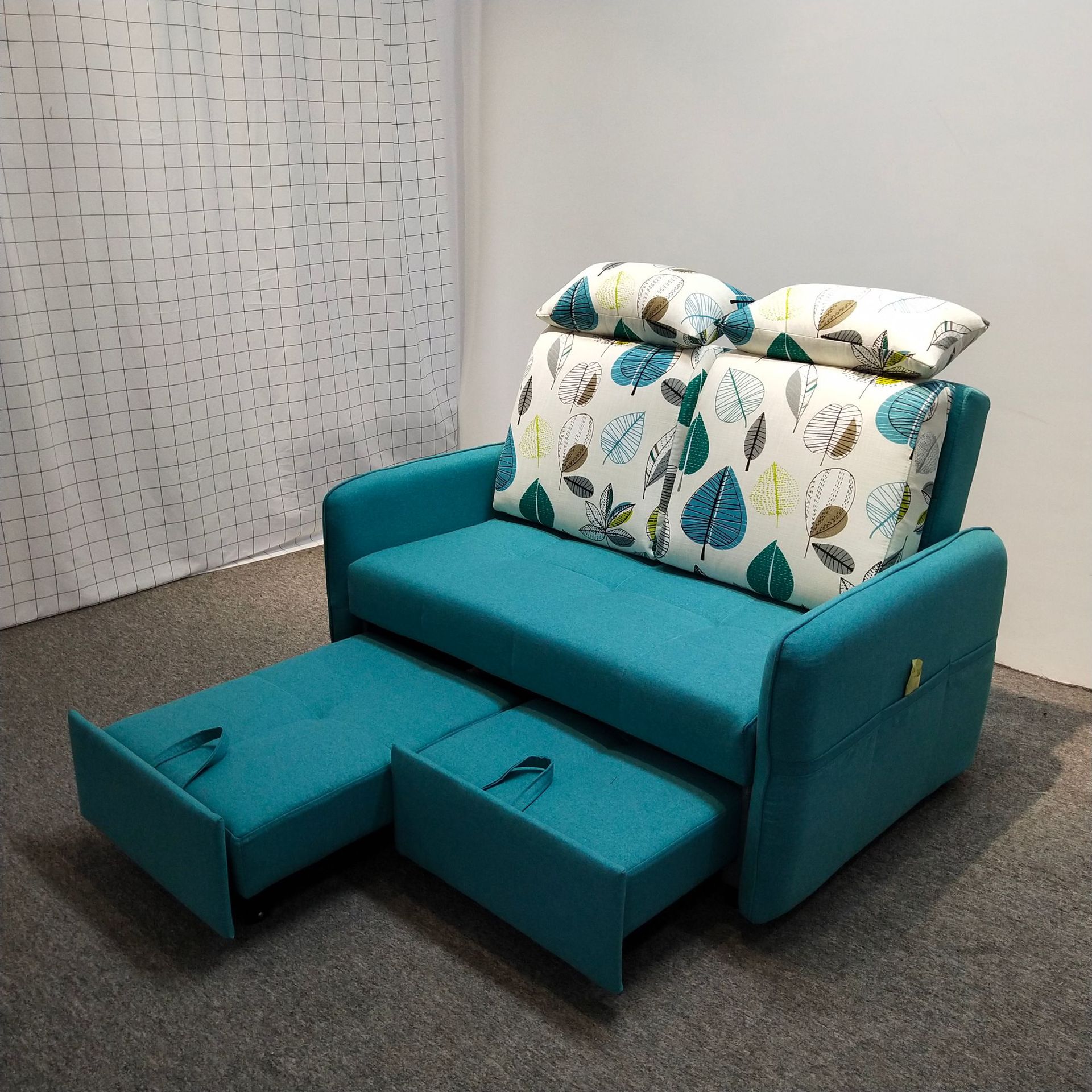 Sofá cama plegable tela desmontable y lavable para apartamentos de alquiler de apartamentos pequeños