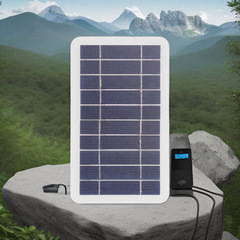 ソーラーパネル2W5V携帯電話監視電話時計屋外ソーラー緊急充電ボードポータブル単結晶シリコン