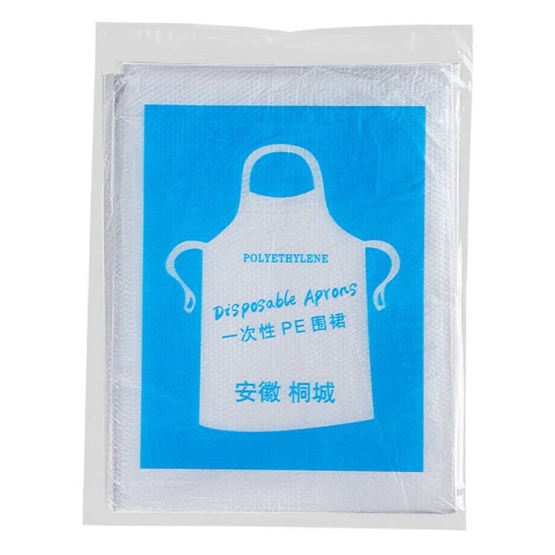 Одноразовые пластиковые фартук прозрачный PE питание горячий горшок утолщенный для взрослых водонепроницаемый маслостойкий фартук для гостей оптом