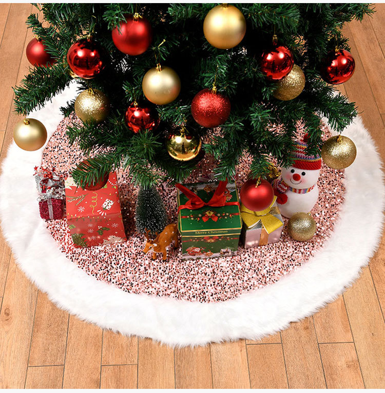 Christmas Plush Sequin Fabric  Tree Skirt Wholesale Nihaojewelry display picture 10