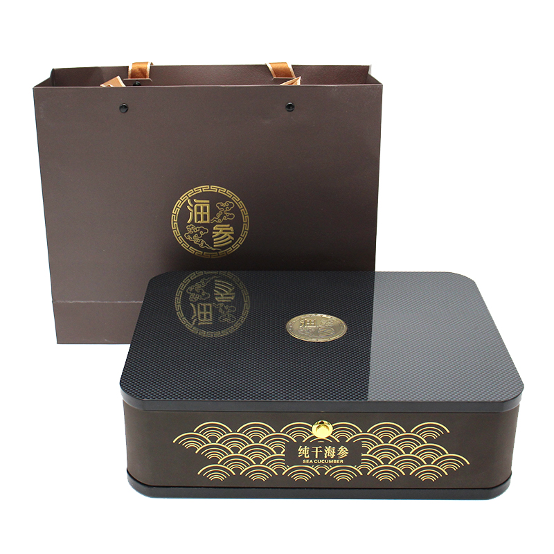 Caja de regalo de pepinos de mar Caja de embalaje de pepinos de mar 1 jin caja de madera seca de pepinos de mar Caja de regalo de pepinos de mar