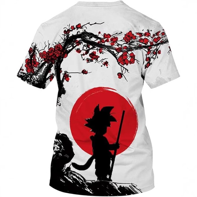 2024 moda 3D impresión digital spot hombres verano calle personalidad suelta manga corta transpirable cuello redondo camiseta