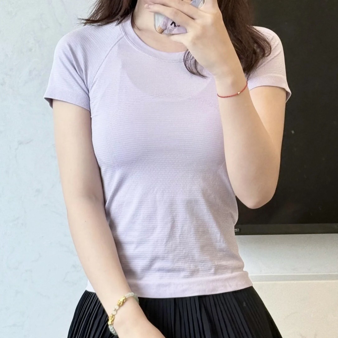 2.0 Short Classic Short Sleeve Race Breathable Sweat-wicking Sports T-shirt Top Yoga Clothing Fitness Pilates Women's Summer