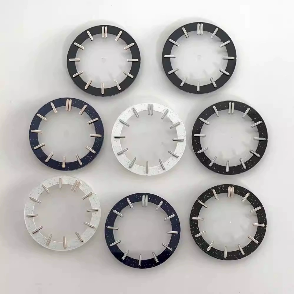 Модифицированные часы буквально прозрачный полый звездный циферблат подходит для установки механизма NH70 диаметр циферблата 31,8 мм