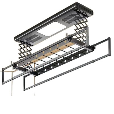 家用阳台智能遥控晾晒衣架九根竖横杆风干声控升降衣被杆工厂直发