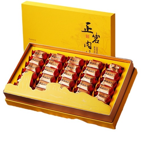 Wuyi Mountain Zhengyan Rougui Oolong Tea Gift Box for Gifting, New Tea Da Hong Pao Rock Tea High-End Gift Wholesale