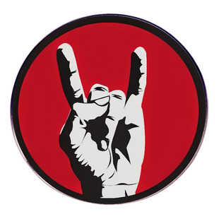 I Love Rock Brooch Punk Band Music Inspired Pin Badge Metal Alloy Badge Accessories