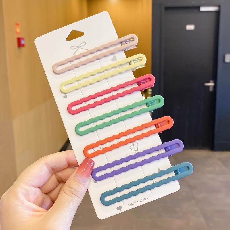 Horquilla de perlas, estilo ins, tocado coreano simple de nicho, clip de una palabra, clip lateral de flequillo simple, tocado