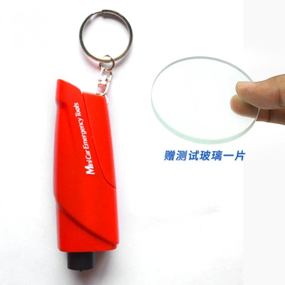 Multi-Functional Portable Safety Hammer, Qəza çəkici - b06-red-test-glass
