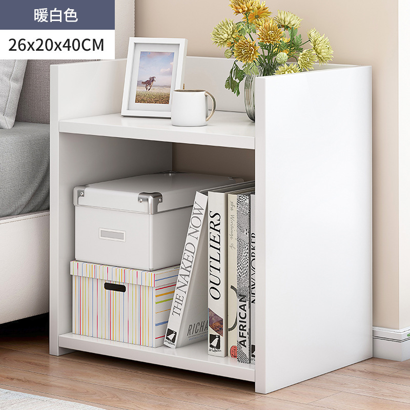 Mesita de noche, gabinete de almacenamiento pequeño y moderno para el hogar con cerradura, estante de almacenamiento, mini gabinete sencillo y moderno para dormitorio.