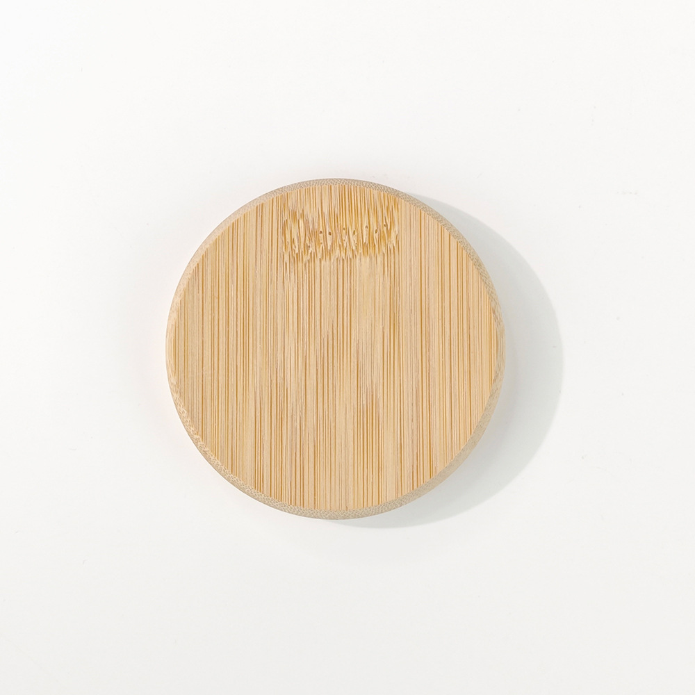 Nuevo producto de impresión de transferencia de calor creativo redondo de bambú y madera abertura de botellas magnéticas