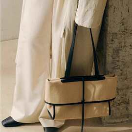 潮流新到货编织包简约文艺通勤包亚麻单肩包大容量托特包轻便女包