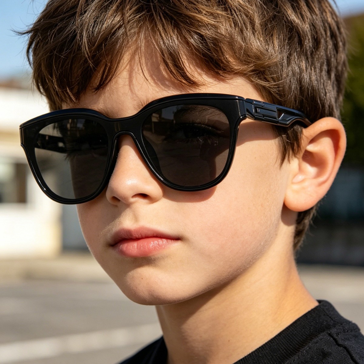 Nuevas gafas de sol cuadradas para niños Raine, venta al por mayor transfronteriza, gafas de sol anti-UV para bebés, lindas y a la moda para exteriores