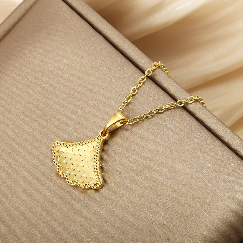 Xupar joyería espejo panal en forma de abanico pequeña falda colgante moda femenina luz lujo nicho colgante accesorios de joyería